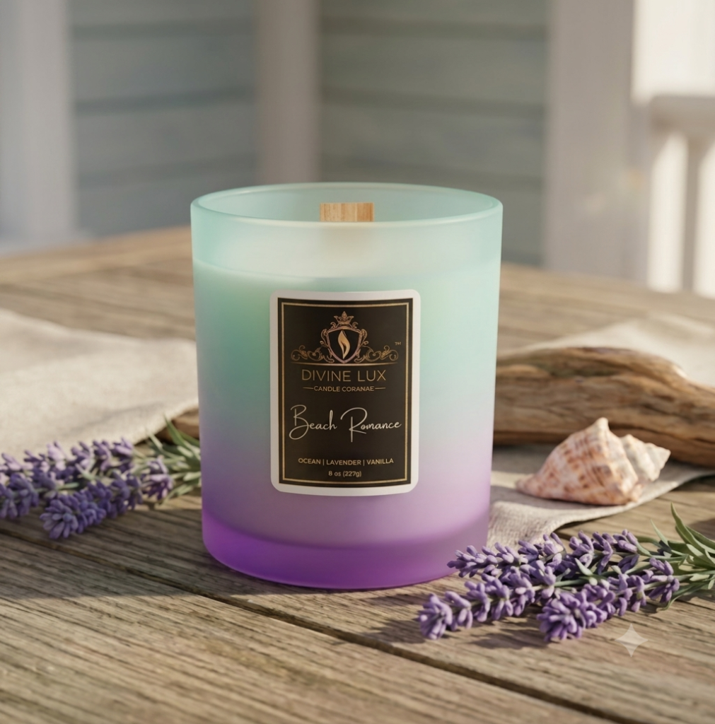 Beach Romance Wood Wick Candle