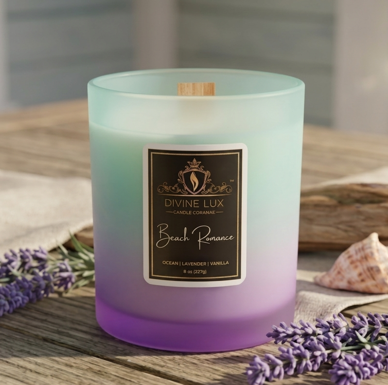 Beach Romance Wood Wick Candle