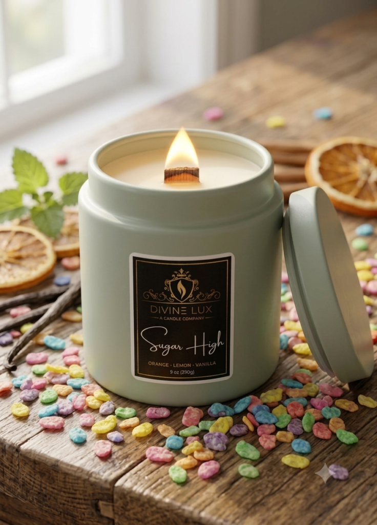 Sugar High Wood Wick Candle