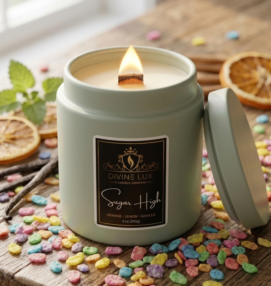 Sugar High Wood Wick Candle