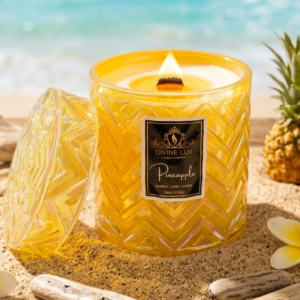 Pineapple Wood Wick Candle