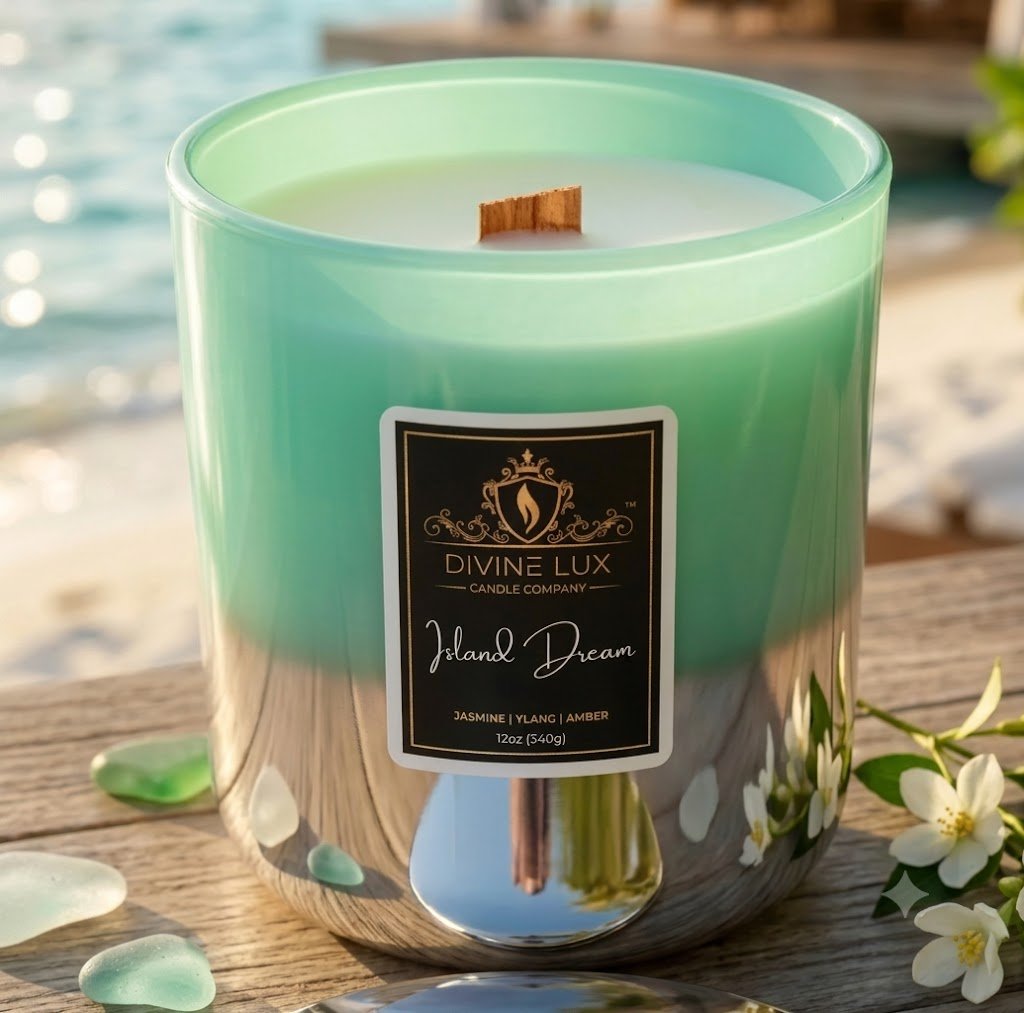 Island Dream Wood Wick Candle - Image 2