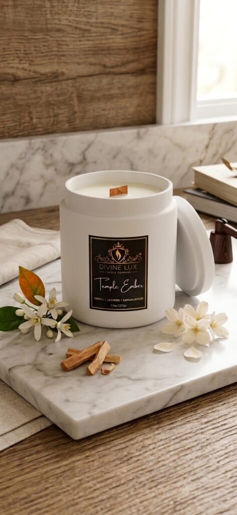 Temple Ember Crackling Wood Wick Candle (7.5oz)