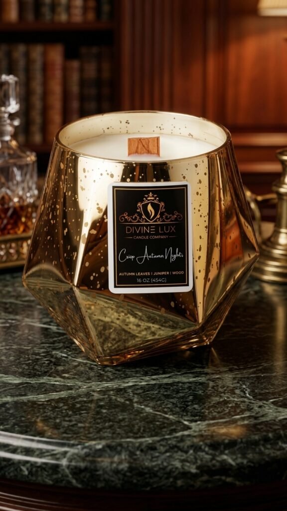 Crisp Autumn Nights Crackling Wood Wick Candle (16oz)