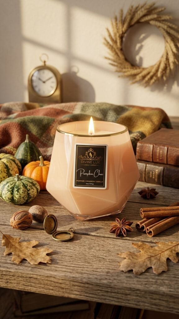 Pumpkin Chai Crackling Wood Wick Candle (16oz)