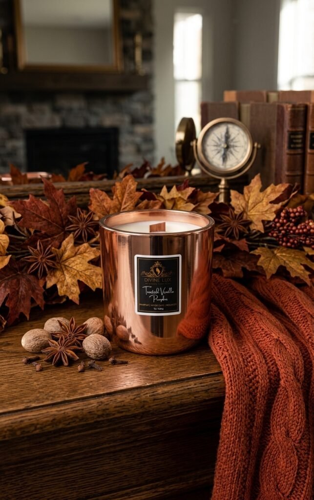 Toasted Vanilla Pumpkin Crackling Wood Wick Candle (12 oz)