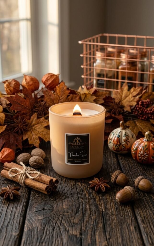 Pumpkin Spice Crackling Wood Wick Candle (12oz)