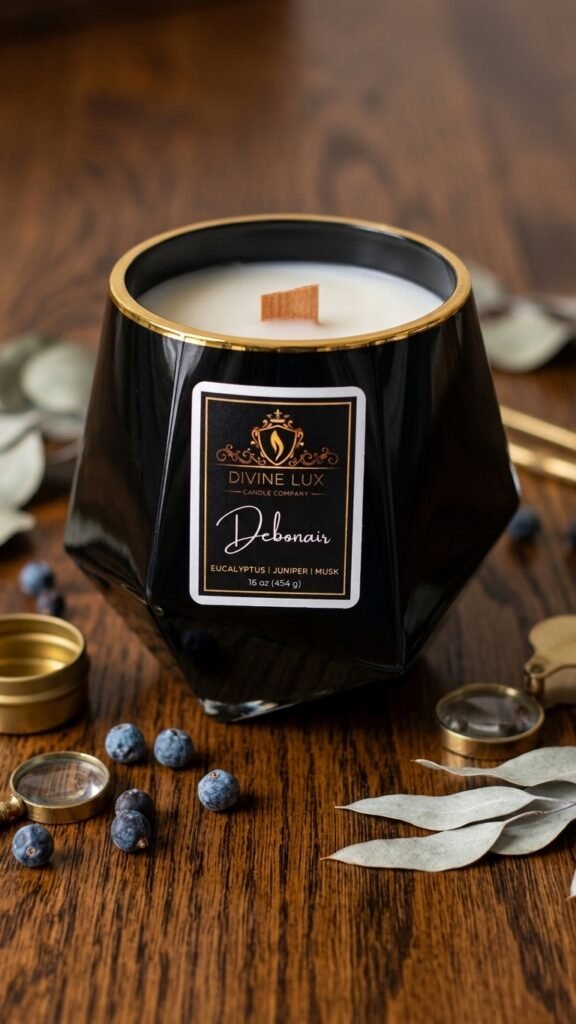 Debonair Crackling Wood Wick Candle (16oz)